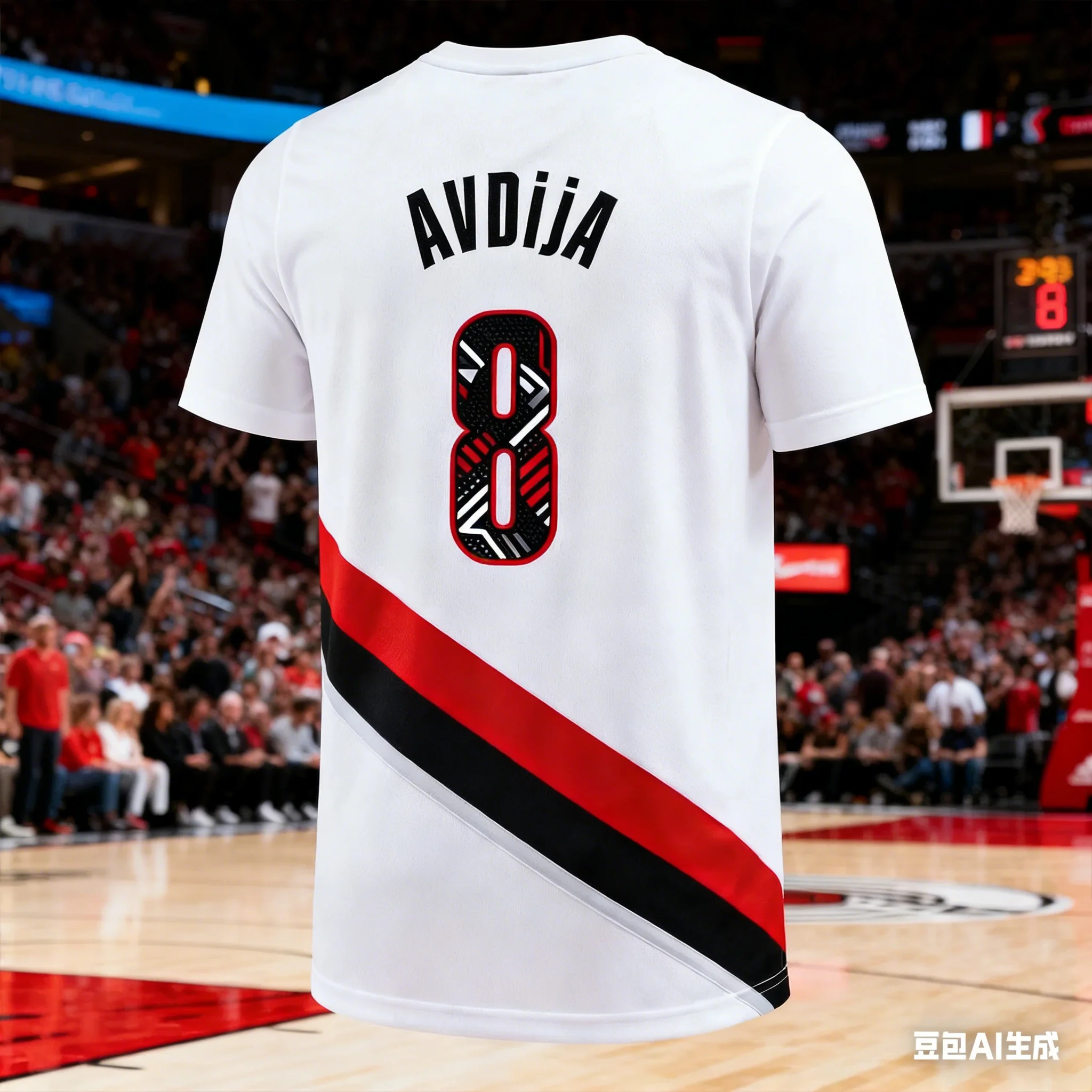 2026 Men's Deni Avdija 3D AI Basketball Jersey Youth Training Quick Dry Sportswear for Men Lightweight Breathable Sports Top