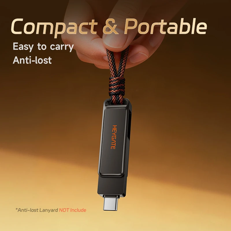 HEYGATE USB 3.2 Type-C Dual Interface OTG U Disk 150MB/s Fast Transfer Flash Drive Memory Stick For Android Smartphone Notebook