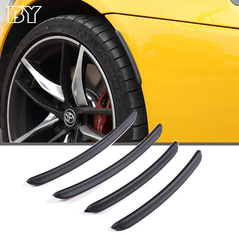 

For Toyota GR Supra A90 2019-2022 Anti-scratch Car Fender Flare Wheel Arches Eyebrow Bumper Body Protector Strips Cover Sticker