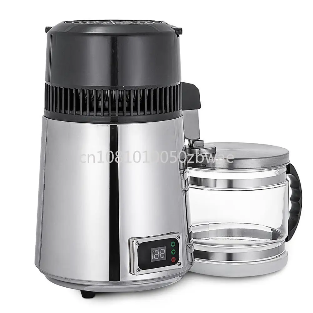 4L Distilled Water Machine Temperature Controlled Water Distiller Safe Health Water Distiller 304 Stainless Steel