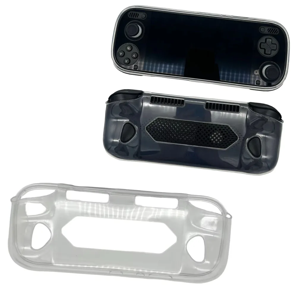 

TPU Protective Case for AYN Odin 3 Game Console Full Package Fit Thin Anti-seismic Anti-fall Cover Transparent Translucent Black