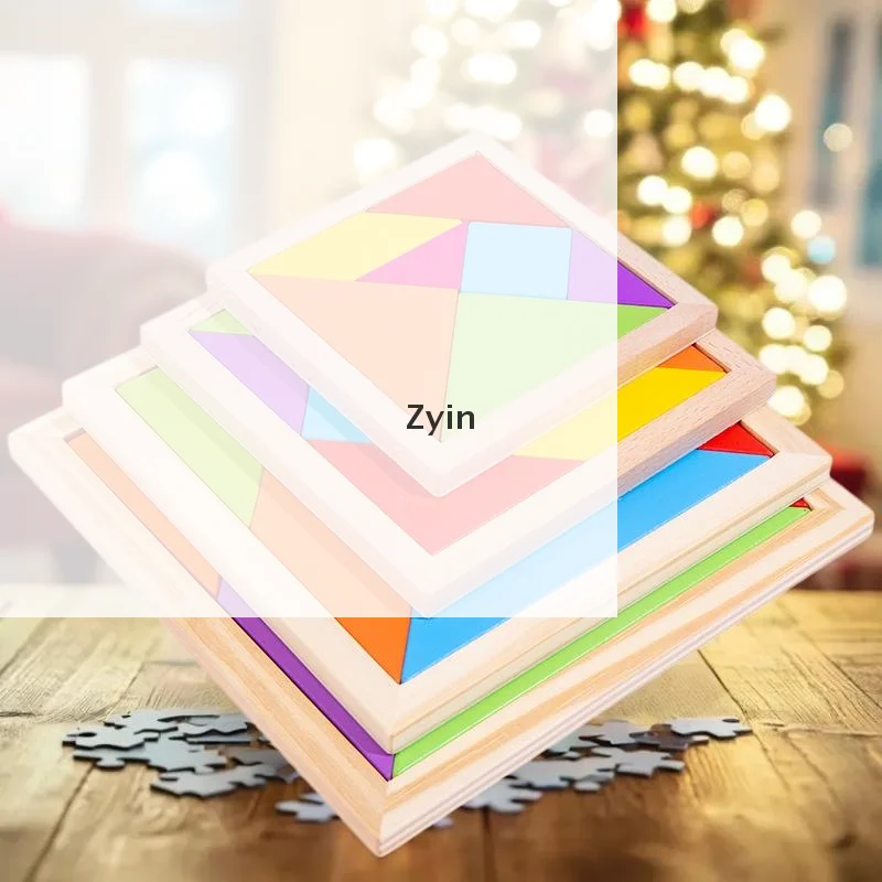 

1Set Tangram Puzzle For First Graders Starting School Kindergarten Early Education Toy