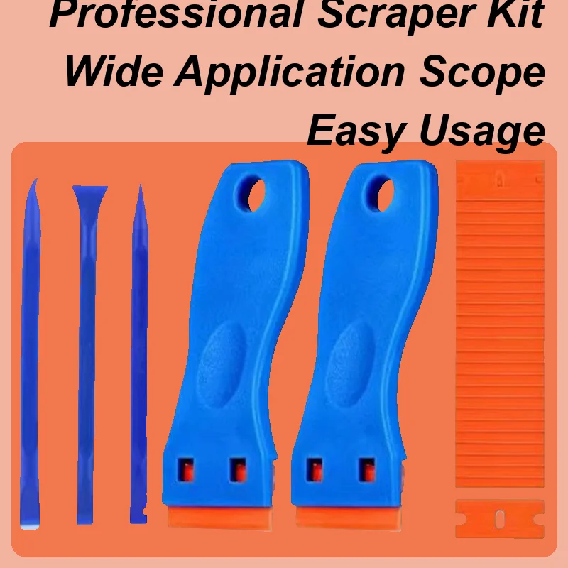 

Инструмент для скребка для наклеек, скребок для удаления клея без царапин, многофункциональный эргономичный инструмент для скребка с ручкой для удаления оттенка окон