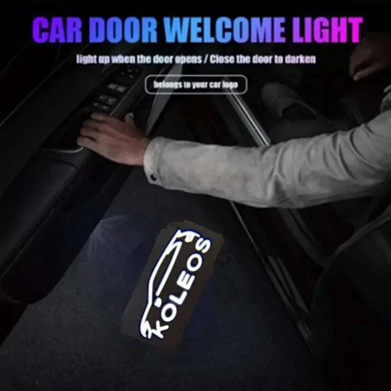 

Automobile LED door projection lamp is suitable for Renault Samsung QM5 QM6 SM5 SM6 SM7 L43 LED car door badge welcome light