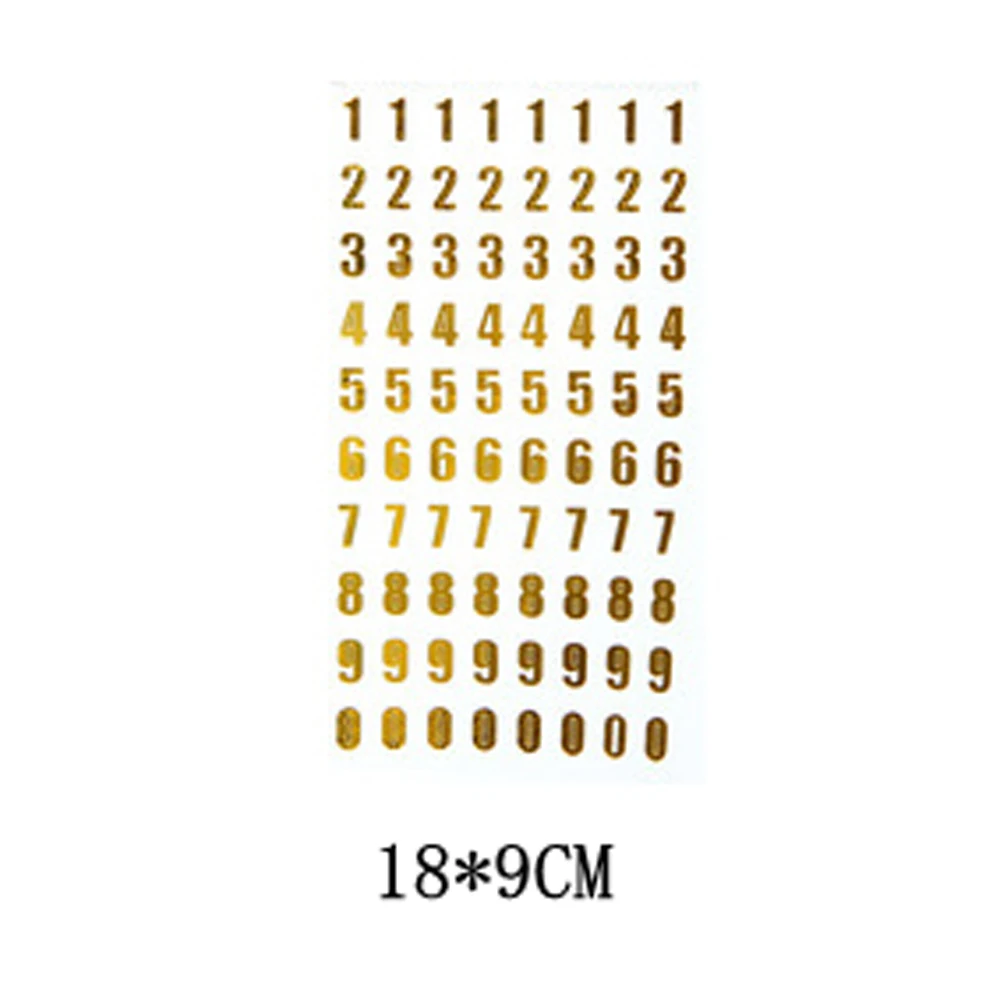PET Self-Adhesive Notebook DIY Scrapbooking Planner Number Sticker Alphabet Stickers Decoration Tools Hand Book