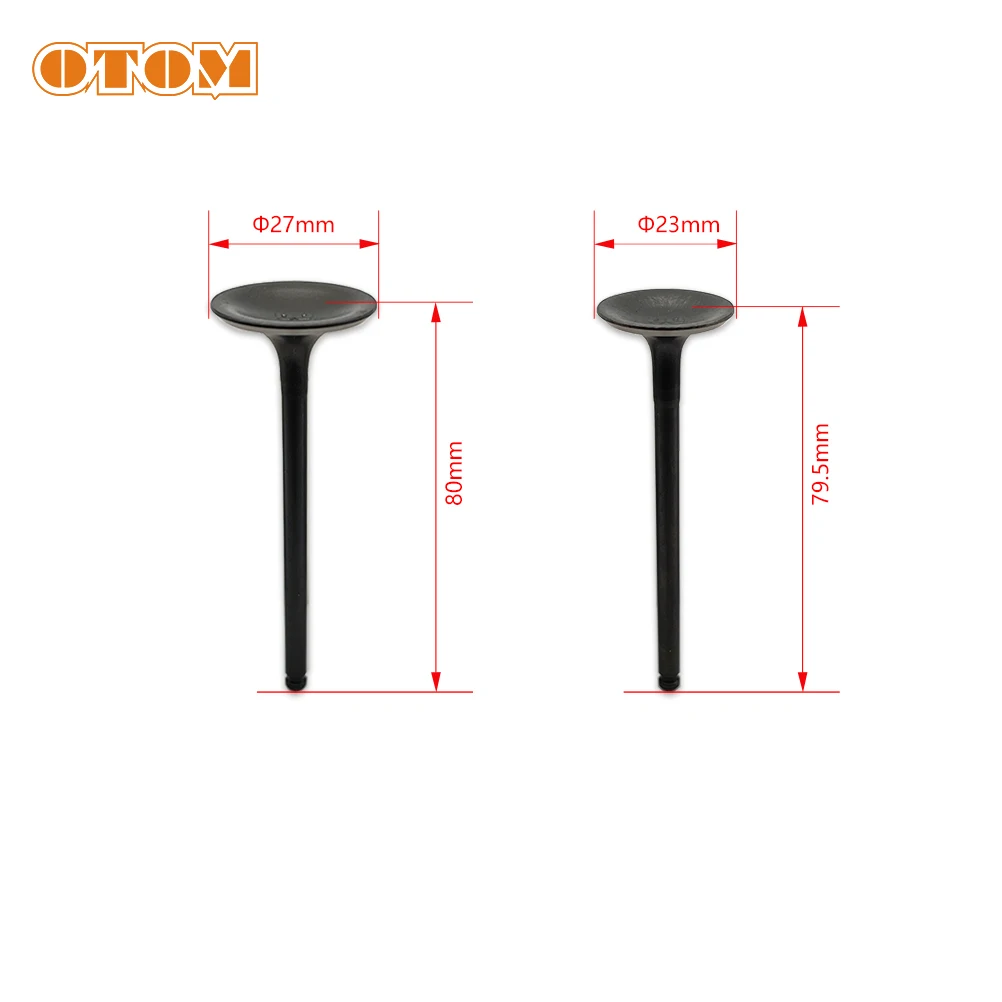 OTOM Motocross 4Pcs Valve Set Intake And Exhaust Valves For ZHONGSHEN ZS172FMM-6 CB250R Engine Valves Kit