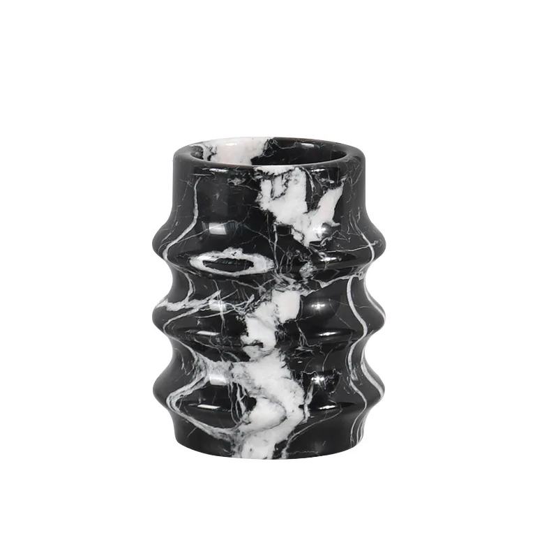 

Soft arrangement marble small vase arrangement stone flower ornament