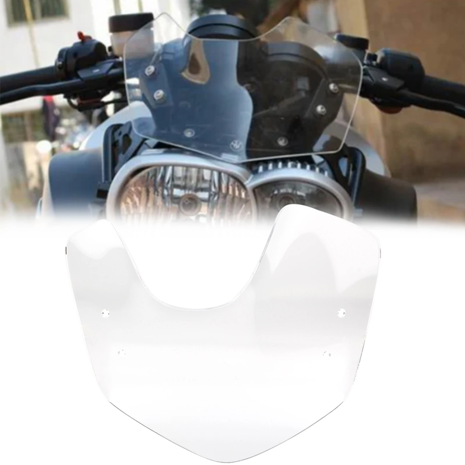 Motorcycle Windshield Wind Protection Screen For BMW K1200R 05-08 K1300R 09-15