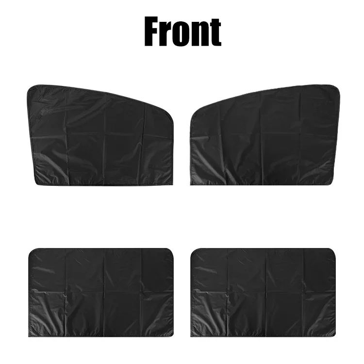 4 Pcs Magnetic Car Sun Shade UV Protection Curtain Car Window Sunshade Side Window Mesh Sun Visor Summer Window Film for Cars