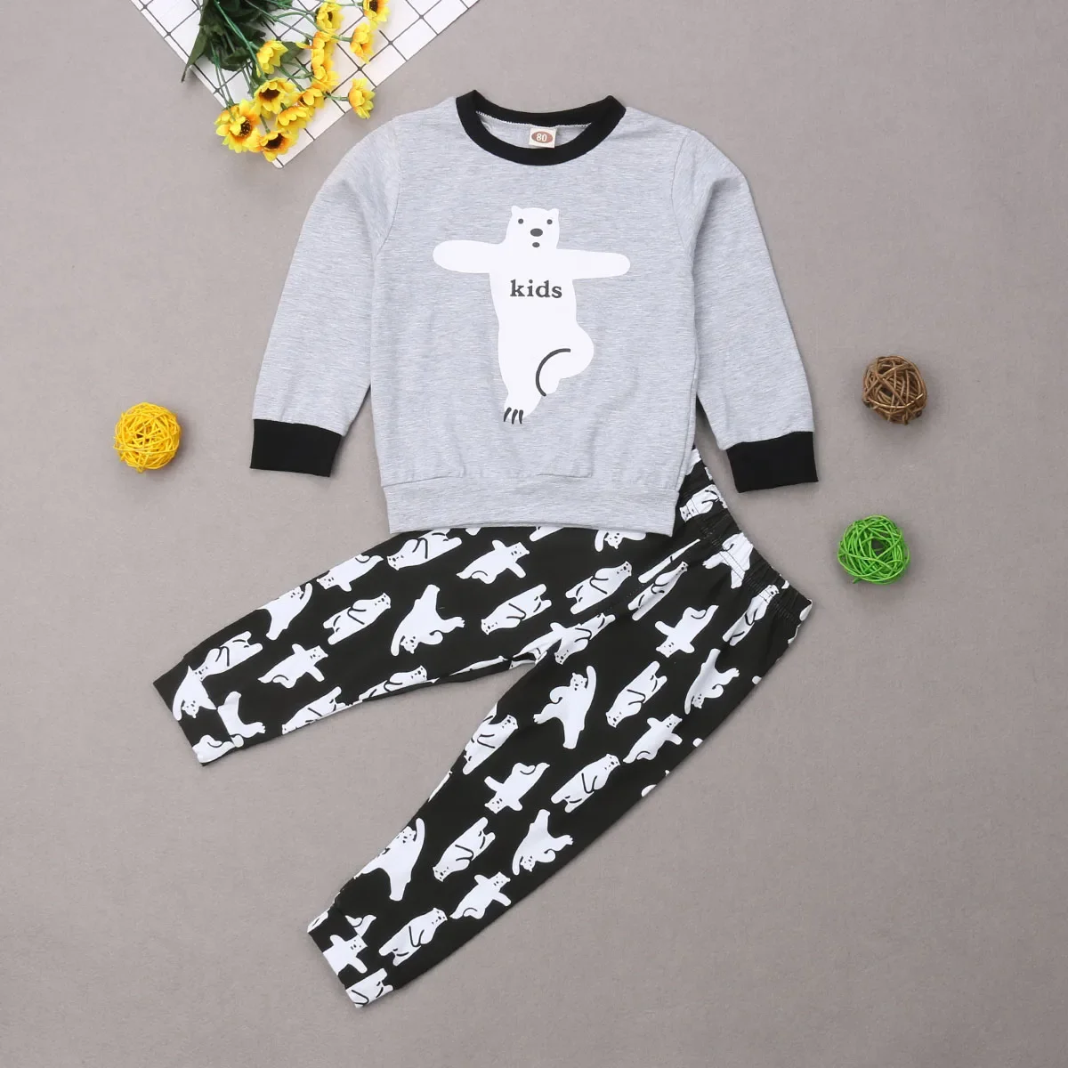 Matching Family 2PCS/1PCS Pajamas Set, Family Sleepwear Collection Christmas Sleepwear Nightwear Long Pajamas Set