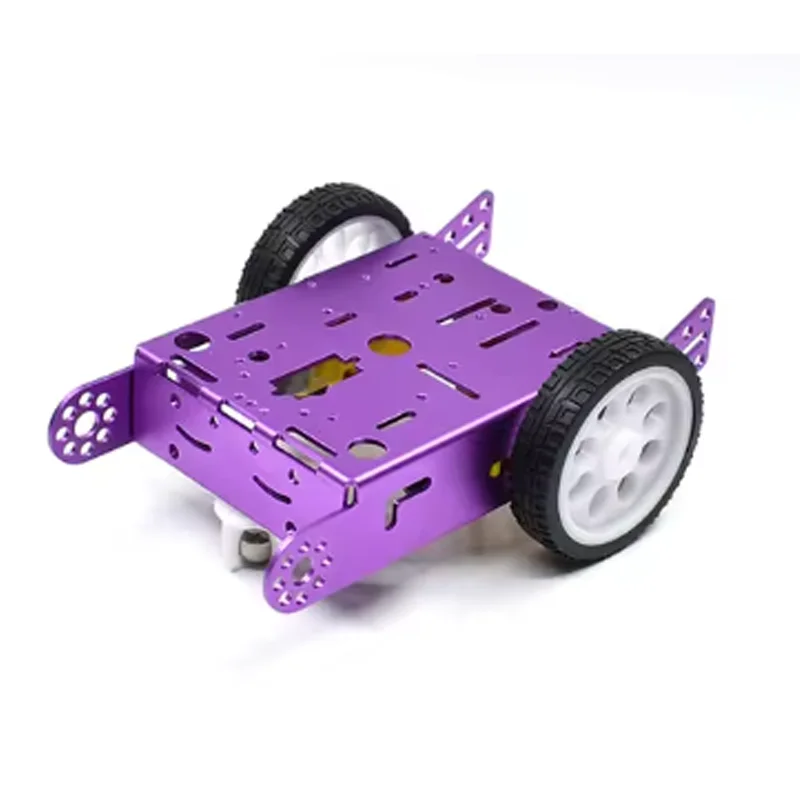 2WD Aluminum 2WD Car Education Toys New Alloy Car Chassis Smart Robot Car Chassis Smart Robot DIY Kit MBOT Car