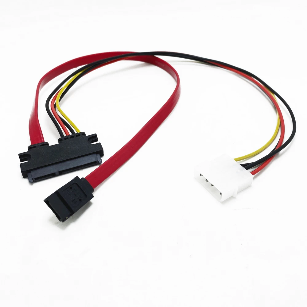 Cable adaptador de corriente de disco duro, 7 + 15, 22 pines Serial ATA SATA a IDE 4P, nuevo