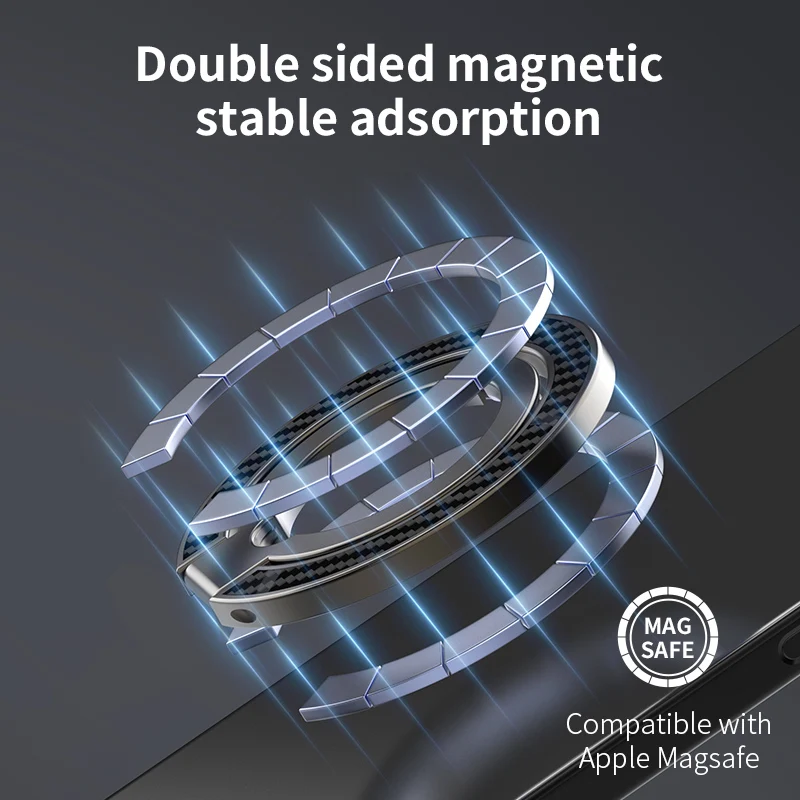 Magnetyczny uchwyt pierścieniowy na telefon MagSafe - przenośny składany stojak na telefon, akcesoria do telefonów, wspornik podtrzymujący