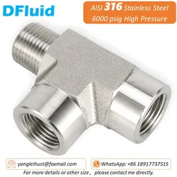SUS 316 Female to Male Thread TEE NPT BSP BSPT 1/8
