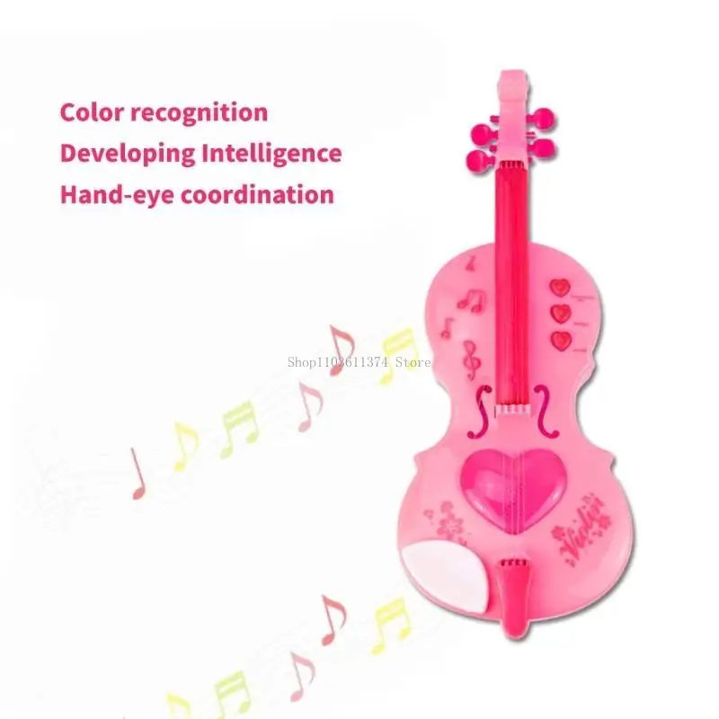 Light Weight Plastic Simulated Violin Toy Performances Props Educational Toy