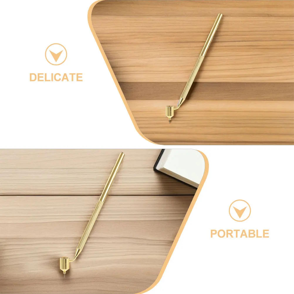 2 قطعة قلم طلاء سائل بخط رفيع 0.4 مللي متر قلم توزيع الطلاء المعدني لمستلزمات الكتابة الورقية المفصلة للخط الفني