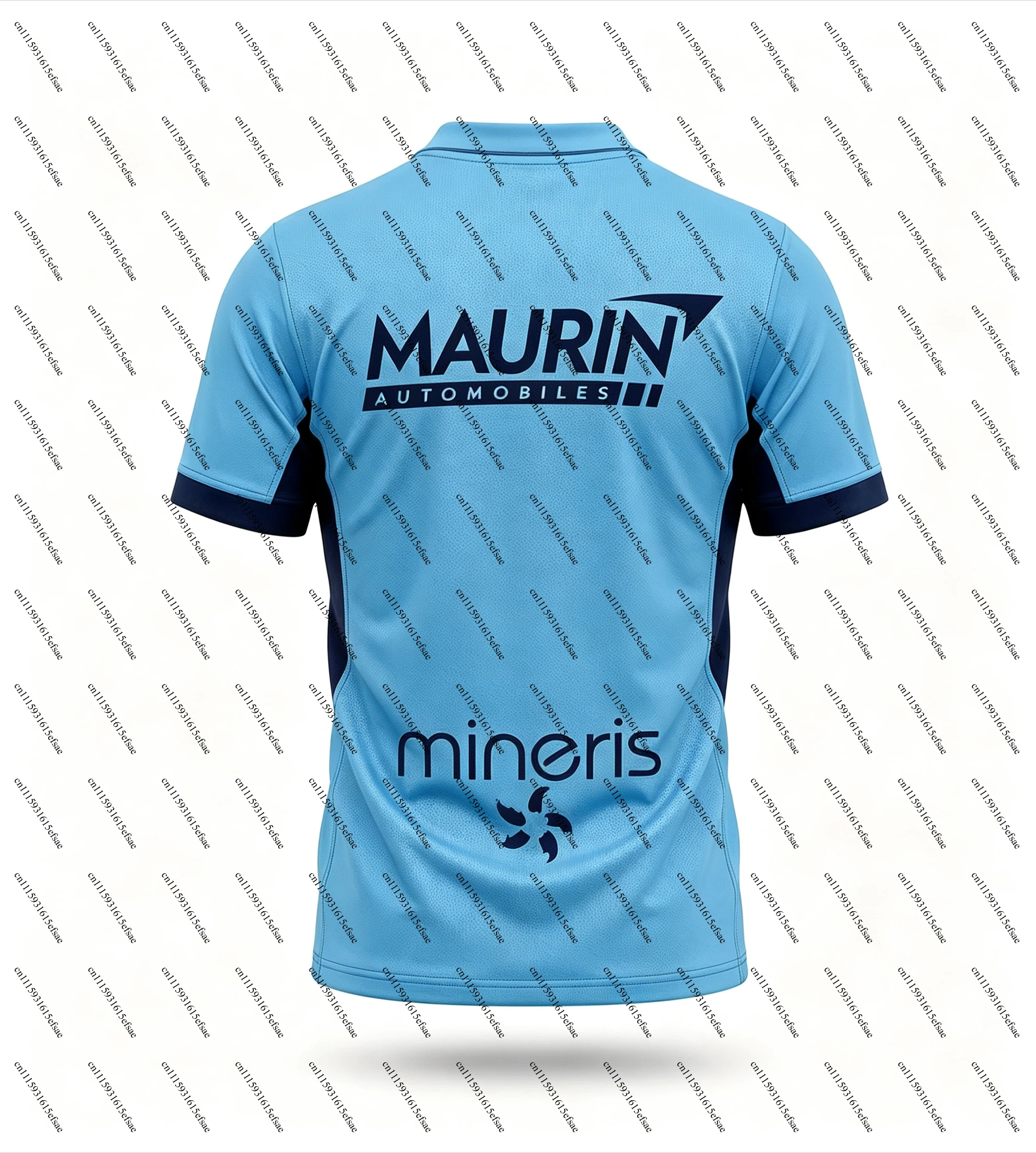 26/27 Men Women Kids USAP Perpignan Away Rugby Jersey Light Blue Navy Trim Polo Collar Short Sleeve Fan Sport Training Top