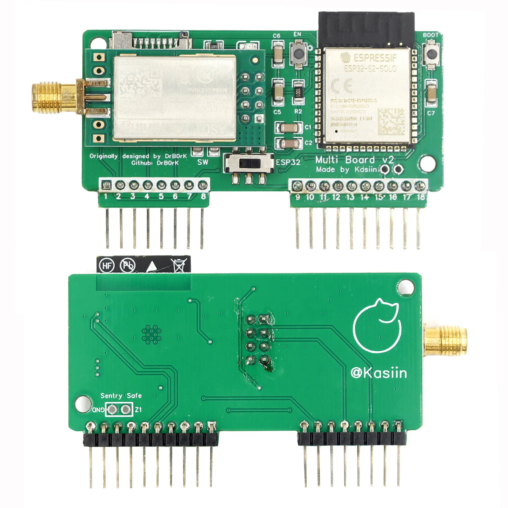 Improve New Design Flipper Zero WiFi multiboard NRF24+ESP32 development board