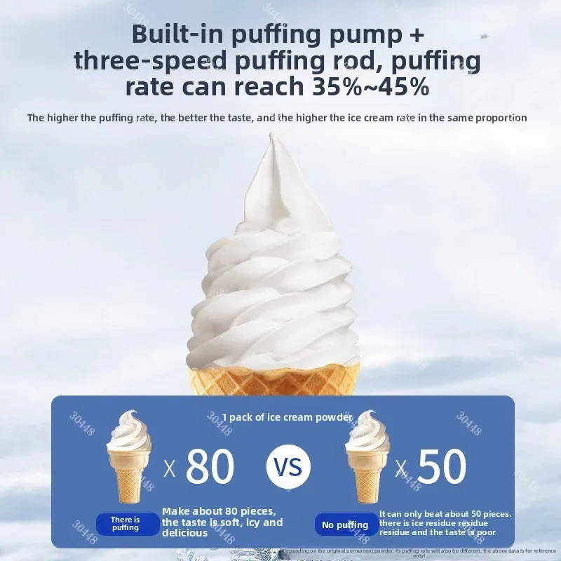 

Commercial Automatic Soft Ice Cream Machine Small Gelato Maker Frozen Yogurt Equipment