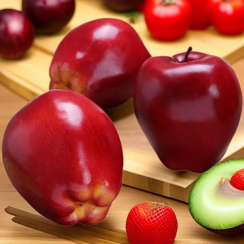 4/8/12Pcs Simulation Red Snake Fruit Model Foaming Apples Foams Christmas Decor Artificial Centerpieces Props Fake Wedding Decor