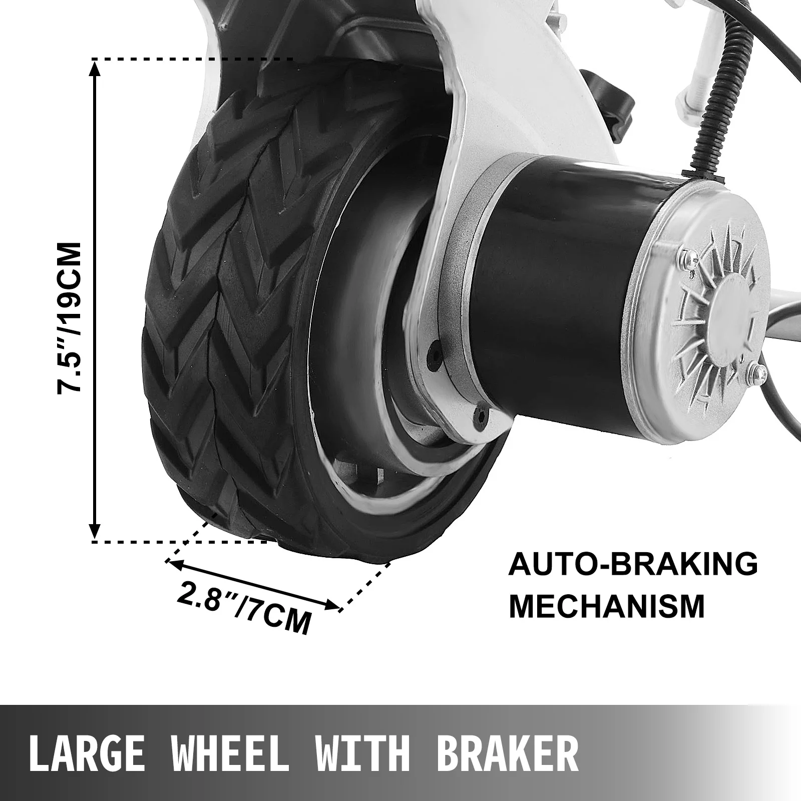 VEVOR 350W Trailer Mover 12V Electric Trailer Jack Max Vehicle Load 5000 lbs Trailer Jockey Wheel Utility Motorised jockey Wheel