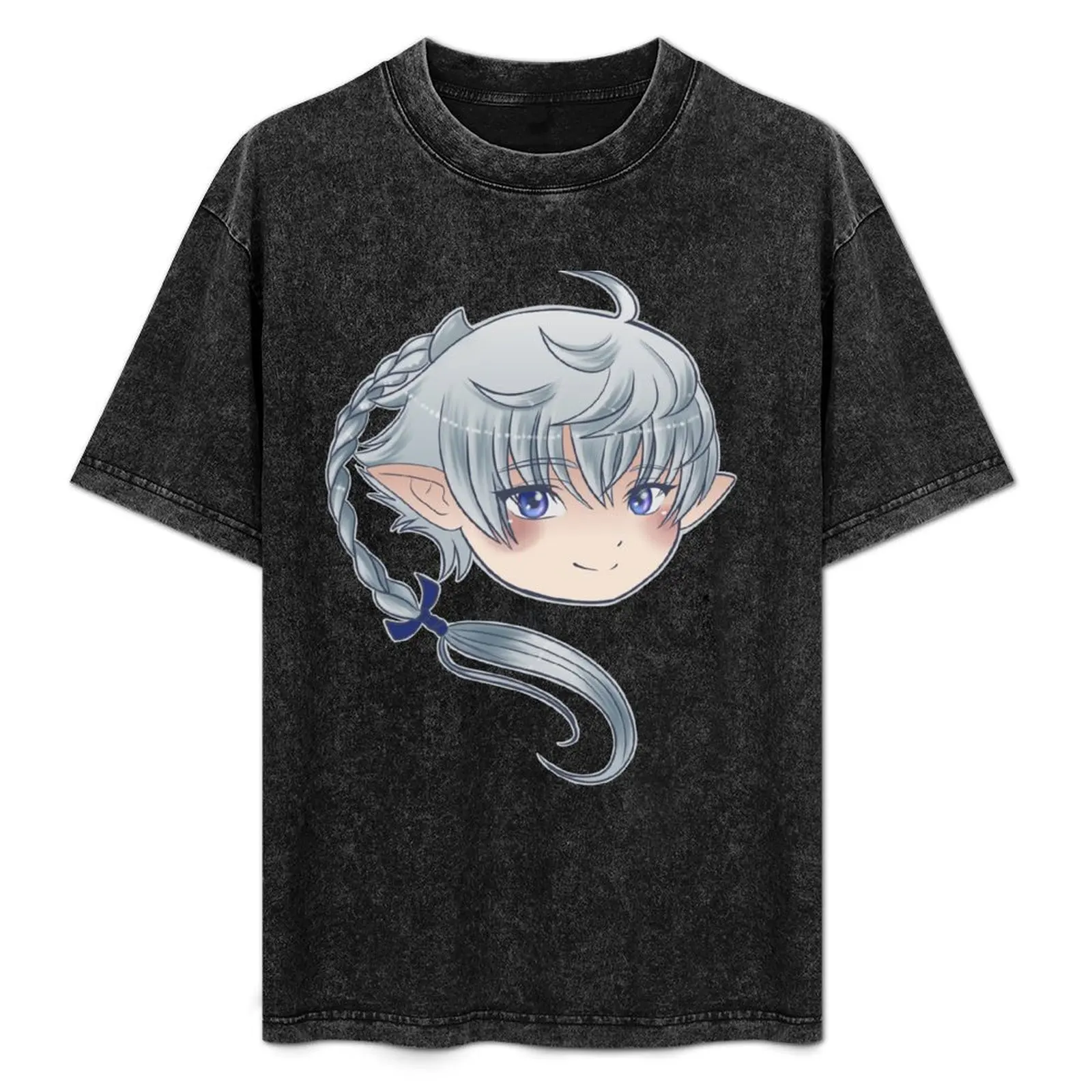 

Футболка Chibi Alphinaud sans Circle, простая рубашка с короткими рукавами для повседневной носки