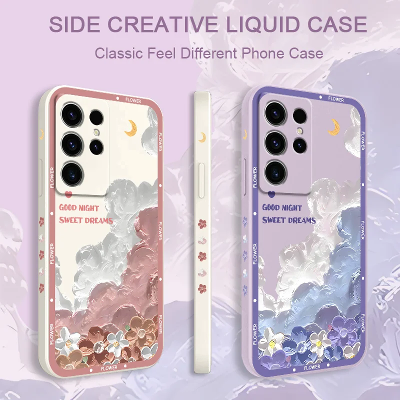 

Healing Flowers Phone Case For Samsung Galaxy S25 S24 S23 S22 S21 S20 S10 S10E Ultra Plus FE Note 20 Ultra Plus Cover
