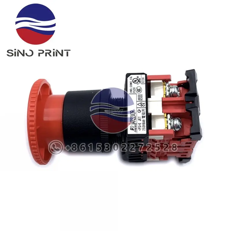 AR22V0R-02R DSP:1051 Electric Push Stop Button Push Button Switch For Shinohara 75 Printing Machinery Parts