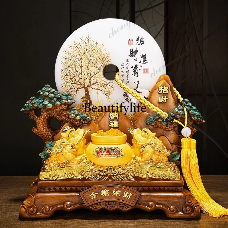 A73 Lucky Ornament Citrine Fortune Money Tree Office checkout page Hotel opening gift