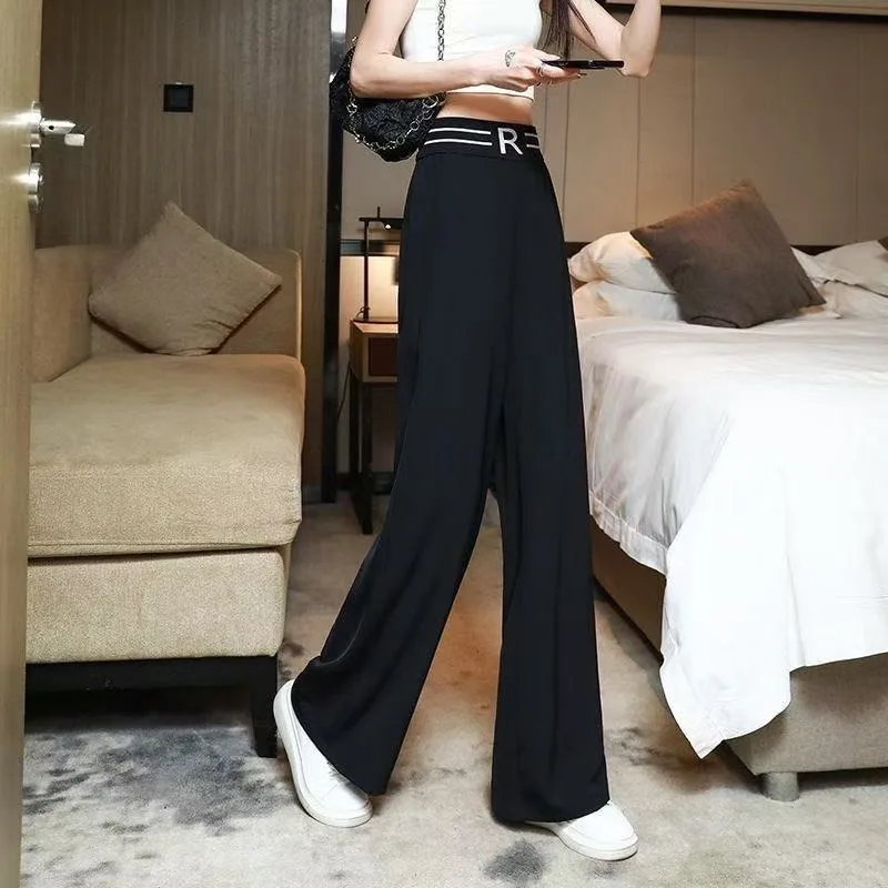 Women's Suit Wide-leg High Waist Drooping Spring and Summer New Casual Slim Narrow Version Straight Pants