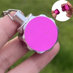 New style Portable Aluminum Herb Holder Case Keychain With Pill Case Mini Storage Jar Smoking Accessories