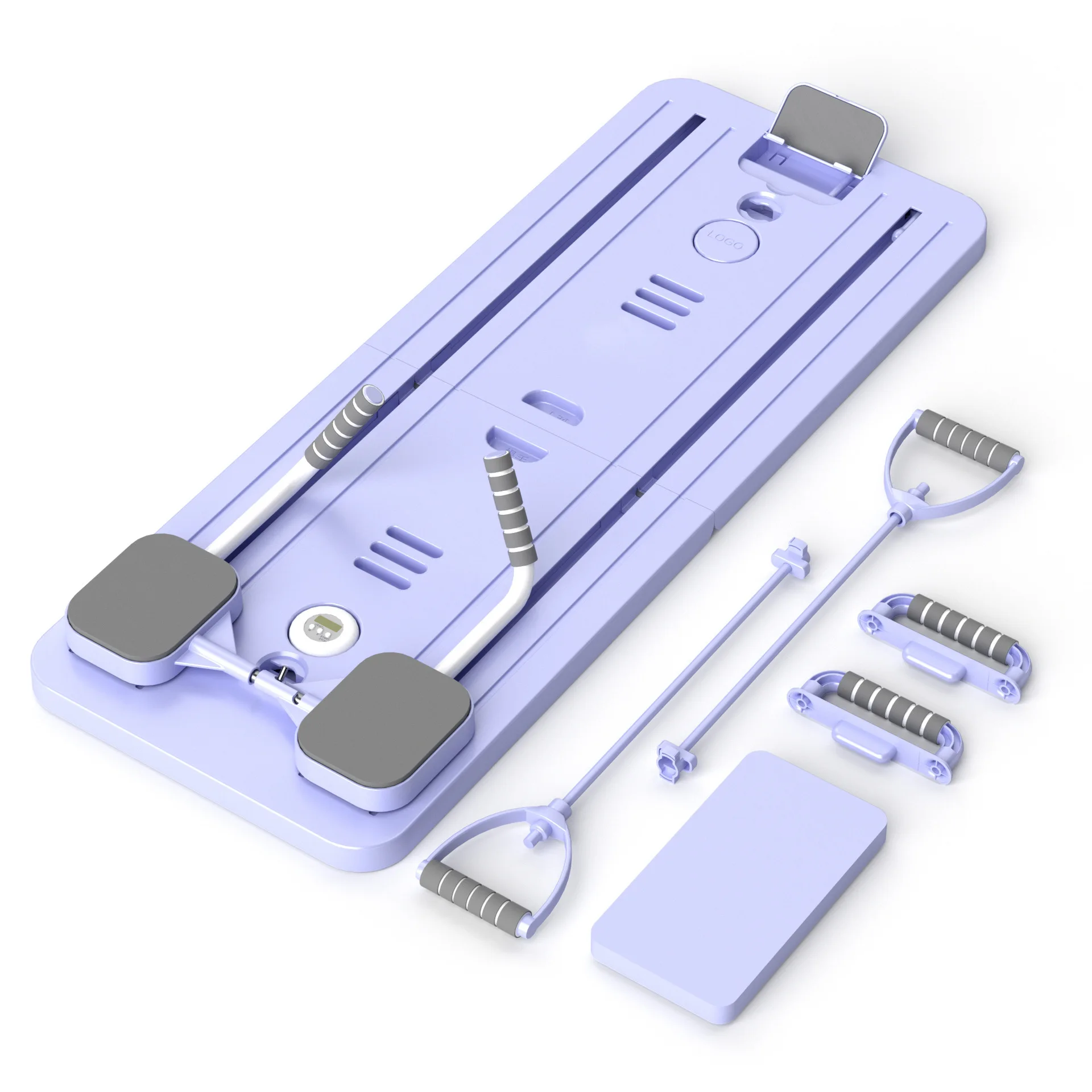 

Многофункциональная доска для пресса с ручкой, держателем для телефона, фитнес-доска, для спорта, пилатеса, йоги, фитнес-оборудование