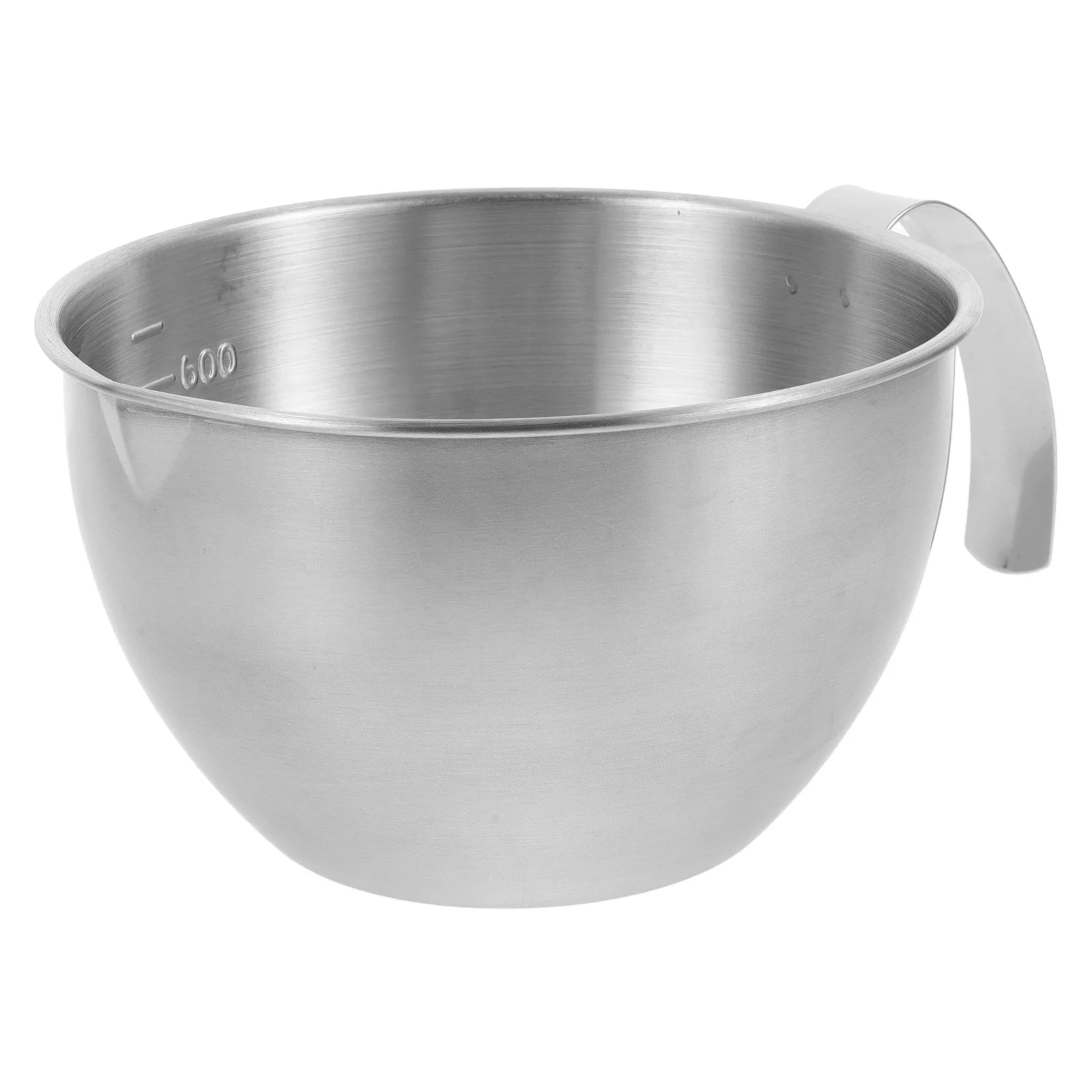 Cuenco mezclador de acero inoxidable de 3 cuartos con mango para hornear masa, ensalada de huevos, preparación de alimentos, accesorio de cocina, cuenco suave profundo, 1 Uds.