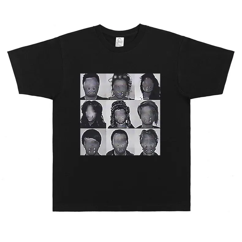 Rapper Ken Carson A Great Chaos Mugshot Tshirt Rap Playboi Carti Opium Merch T Shirts Male Hip Hop Vintage Oversized T-shirts