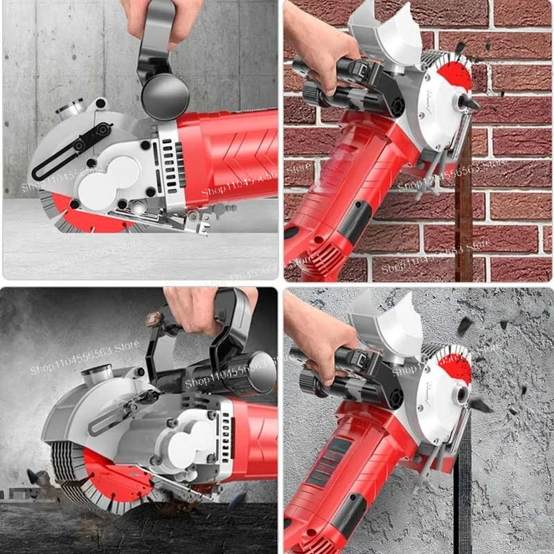 New wall slotting machine, one-time forming dust-free grooving magic device, water and electricity installation