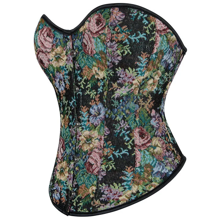 Women Gothic Underbust Corset Waist Trainer Slimming Bustiers Lingerie Shapewear Bones Basques Body Shaper
