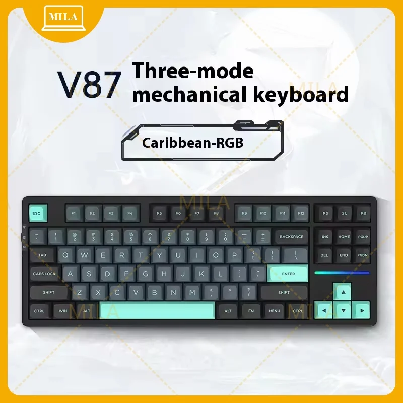 

For Keyboard Vgn V87 Pro Mini Wireless Mechanical Keyboard 2.4g Bluetooth Wired Game Keyboard Rgb Keyboards