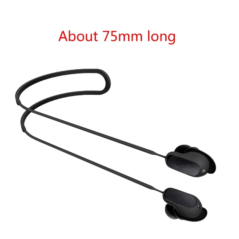 Cordino da collo appeso con corda morbida Anti-smarrimento per Bose Quiet Comfort Earbuds II auricolari cinturino per cavo per cuffie compatibile con Bluetooth