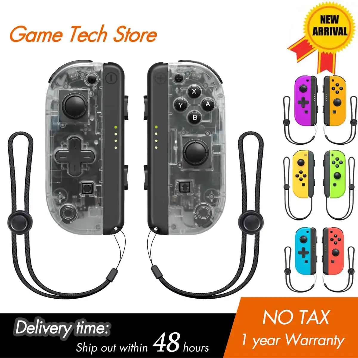 

Joypad Controller Compatible with Switch Controller Joy-Pads with Grip Hand,Switch Controllers Supports Wake-up Function