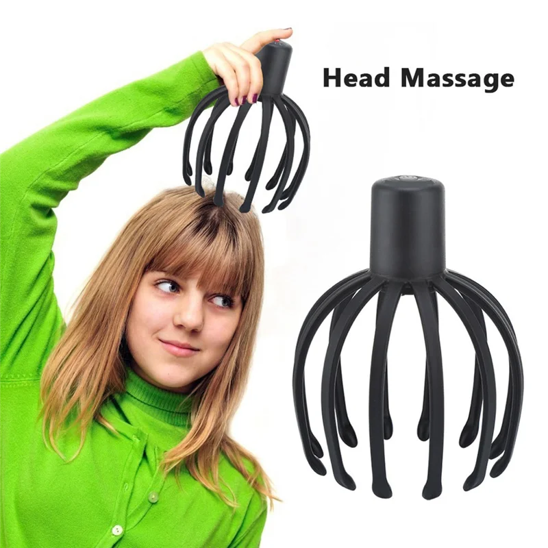 

Electric Octopus Claw Scalp Massager Stress Relief Therapeutic Head Scratcher Relief Hair Stimulation Hands