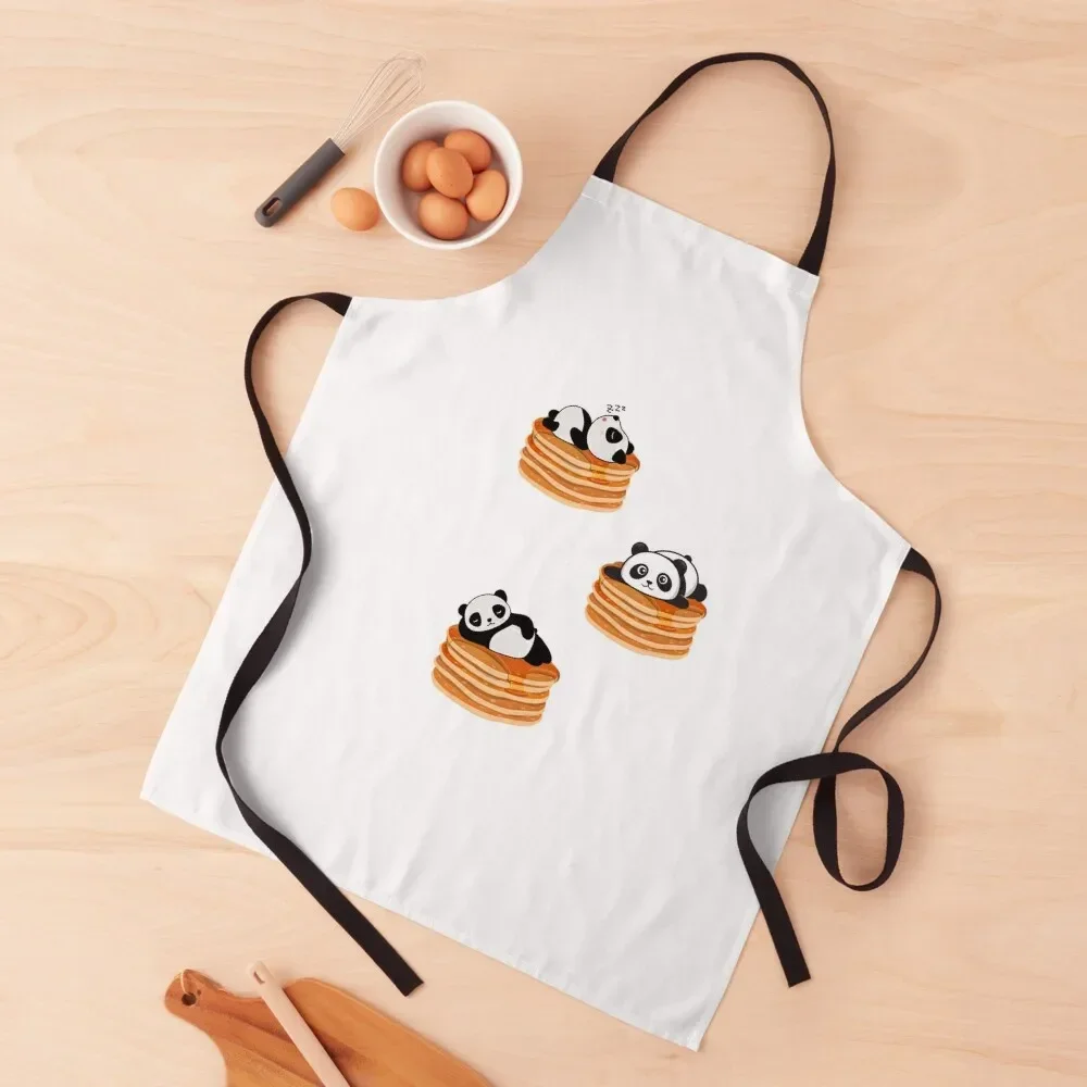

Panda Bears On Pancakes Apron For Men Sexy For Home Accessories cookings for women Apron