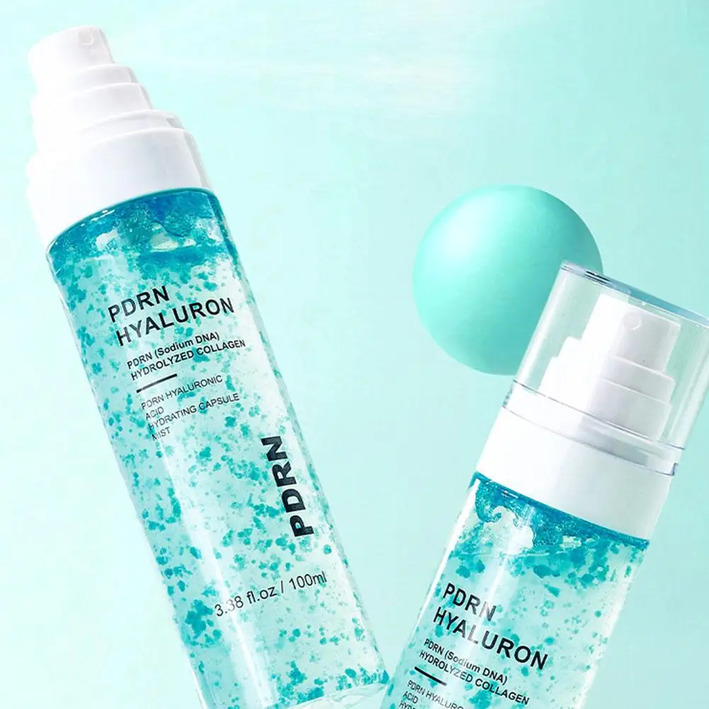 PDRN Hyaluronic Acid Collagen Capsule Face Mist 100ml Hydrating Moisturizing Facial Spray for Plump Radiant Skin