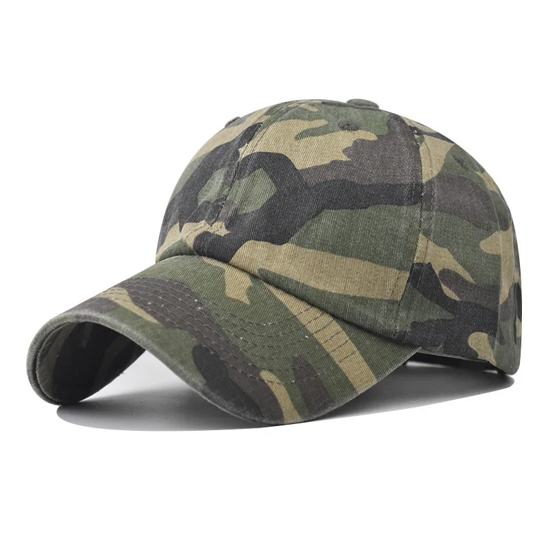 Washed Old Cotton Camouflage Baseball Caps for Men and Women Spring New Super Good Feel Classic Camouflage Sun Cap