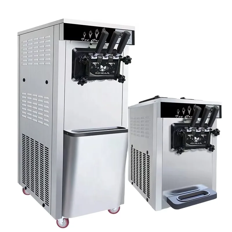 Ice Cream Machine Commercial Use Ice Cream Maker 2+1 Flavors Soft Ice Cream Machine