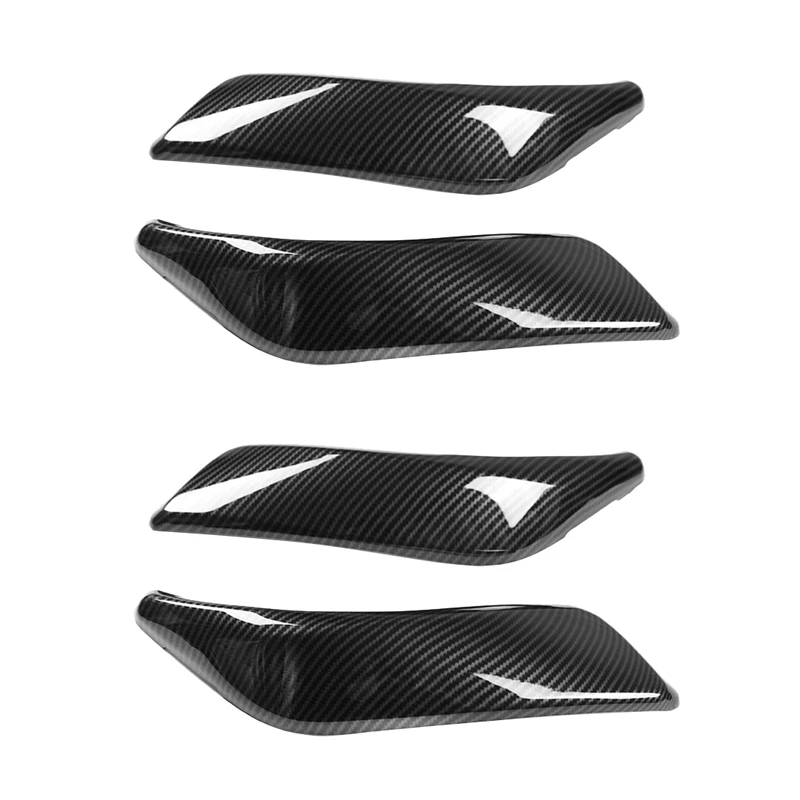 

4Pcs Carbon Fiber Car Inner Door Handle Trim Pull Grab Panel Handle Cover For-BMW F20 F21 F22 F23 12-18 2 Door