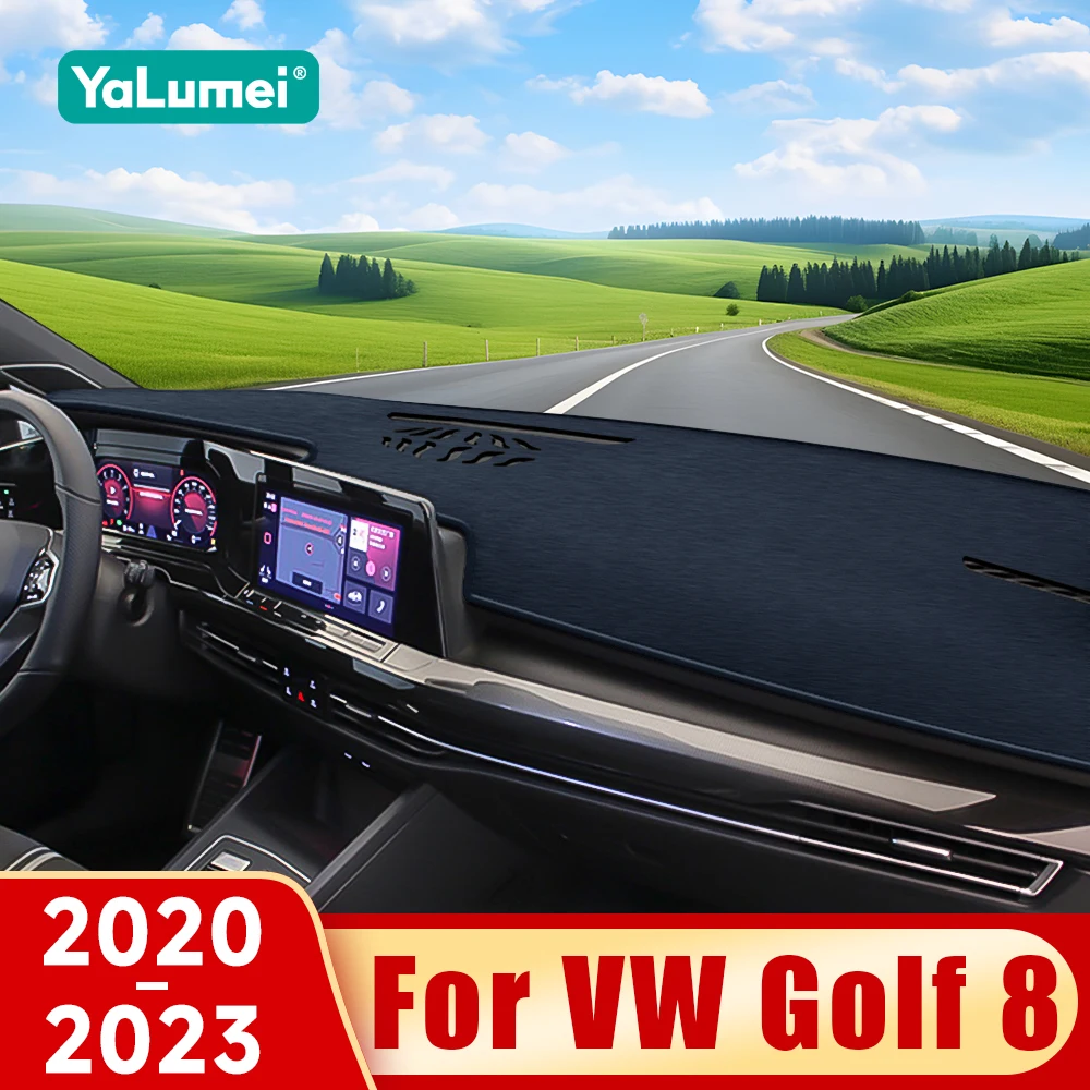 Für Volkswagen VW Golf 8 MK8 2020 2021 2022 2023 2024 2025 Auto-Armaturenbrett Sonnenschutz Abdeckung Rutschfeste Matte Zubehör