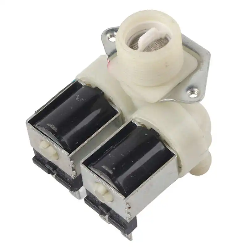 Washing Machine Water Inlet Valve Solenoid Double Head Valve Washer Replacement Parts AC220V-240V