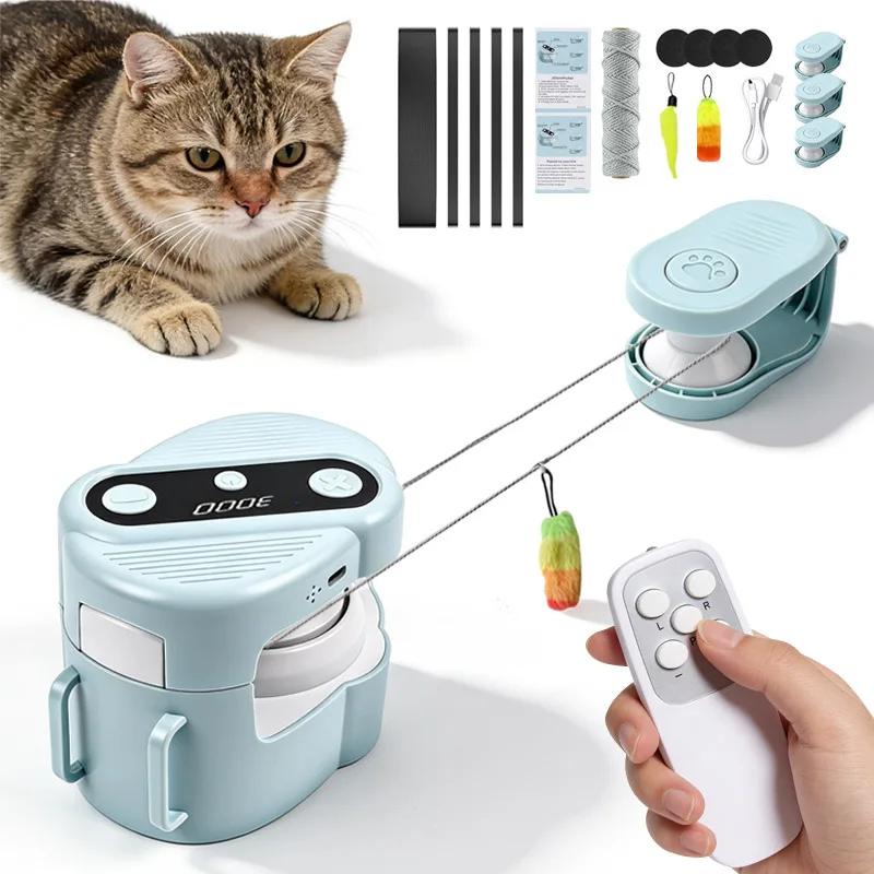 

Cross-Border Hot-Selling Automatic Interactive Cat Toy Indoor Chasing Exercise Intelligence Stimulation Pet Manual Automatic Con