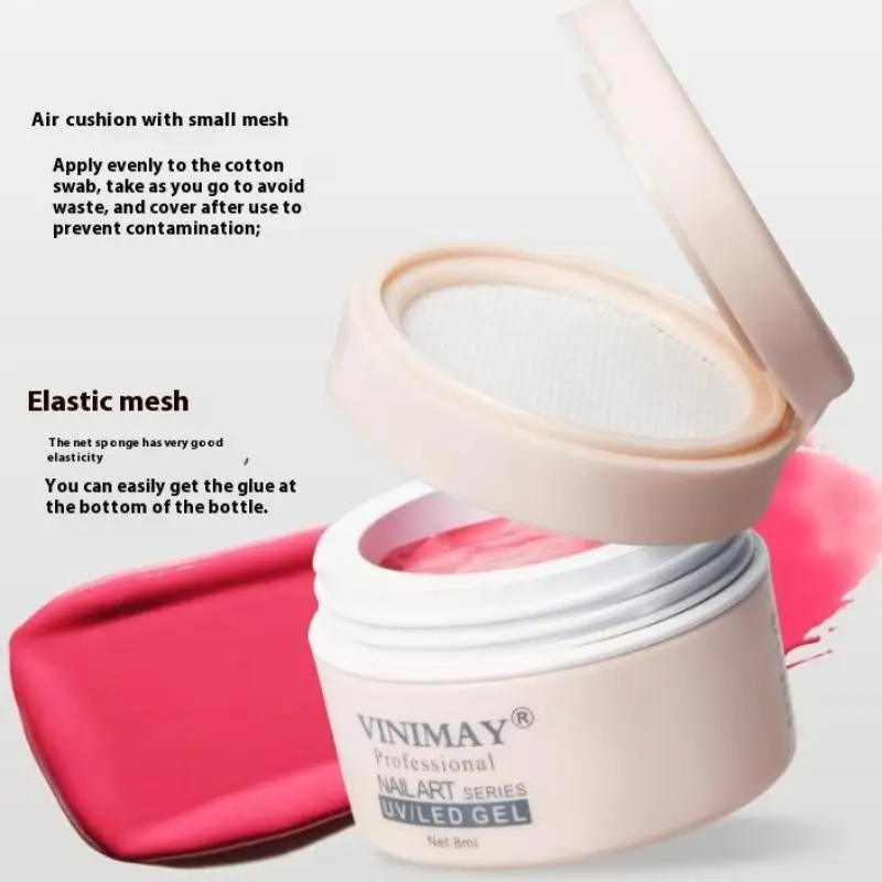 Nail Art Patting Lijm Nagellak Pat Schilderen Gel Met Spons Tool En Grijper Slap Nagellak Losweken UV LED Voor Manicure