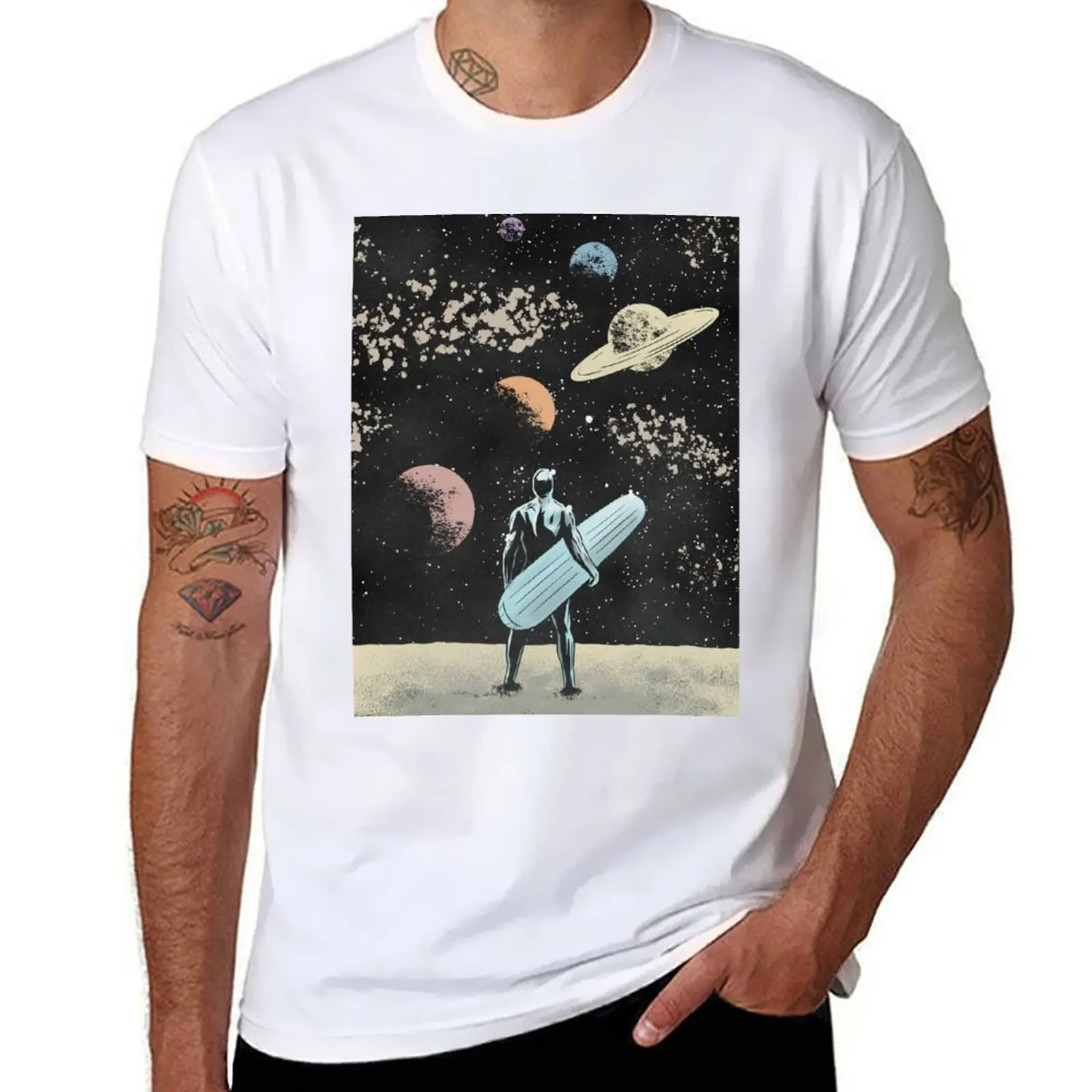 Silver Surfer T-Shirt plus sizes essential t shirt Aesthetic clothing shirts men